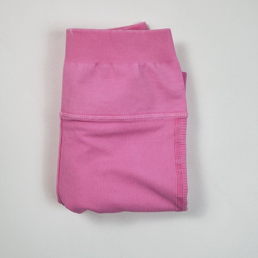 Spiritual Gangster Seamless High Waist Leggings Women XS/S Bubblegum Pink Ribbed - Picture 15 of 16